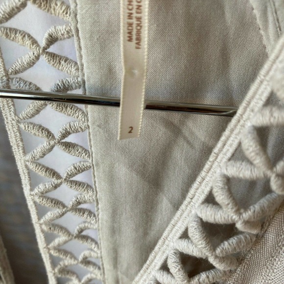 Free People Dress Women's 2 Think I Love You Crochet Macrame Sand Boho - Picture 8 of 11